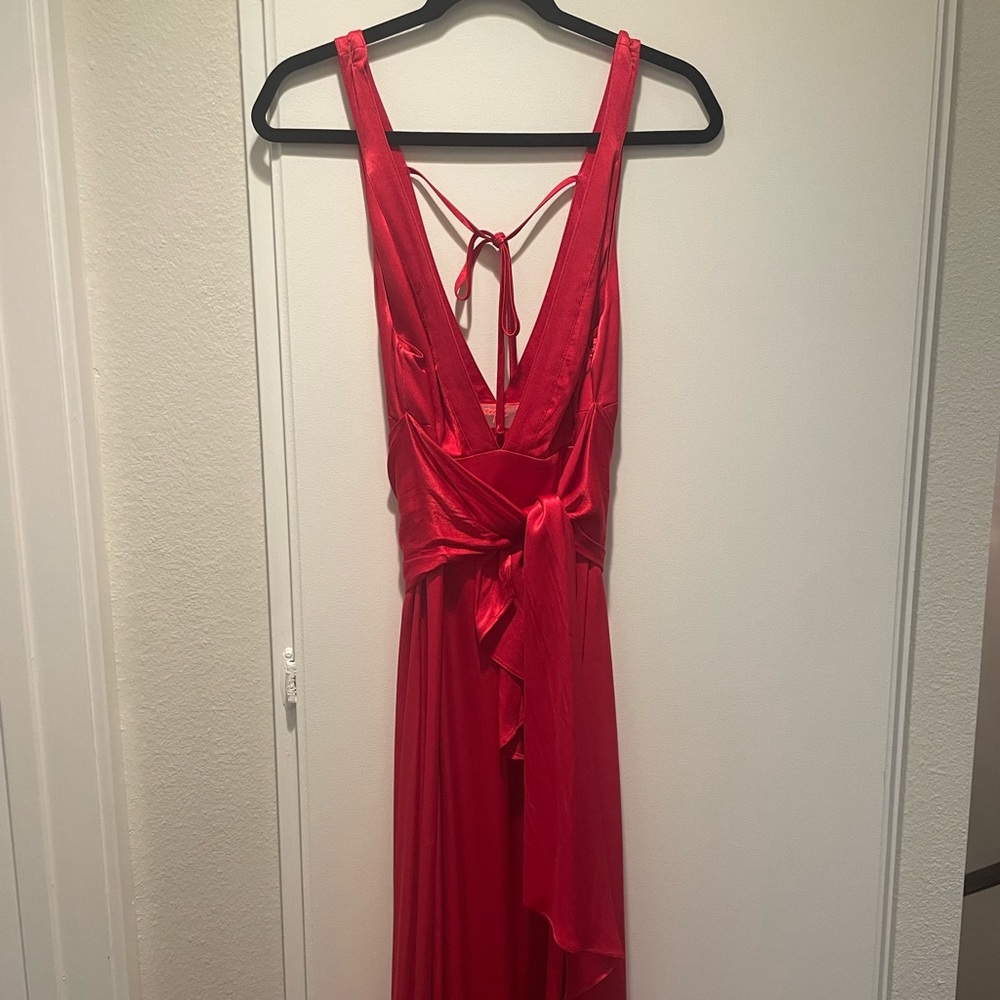 Free people red gown